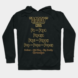 Father's day, Pa to Papaya, Pop to Grandpa, All the Names for Dad! Father's gifts, Dad's Day gifts, father's day gifts Hoodie